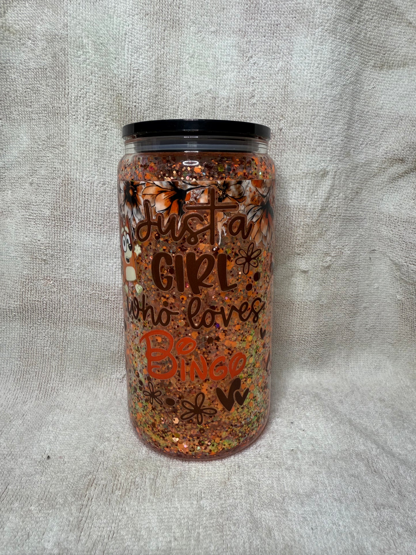 Glass Bingo Snow Globe