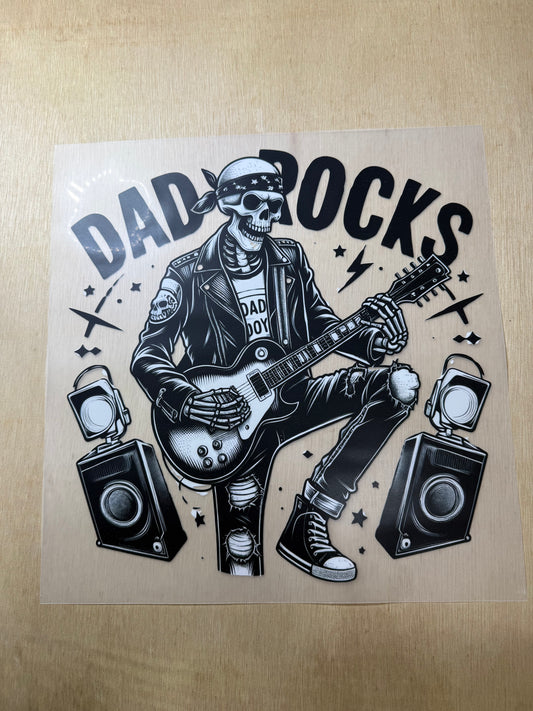 Dad Rocks DTF Transfer