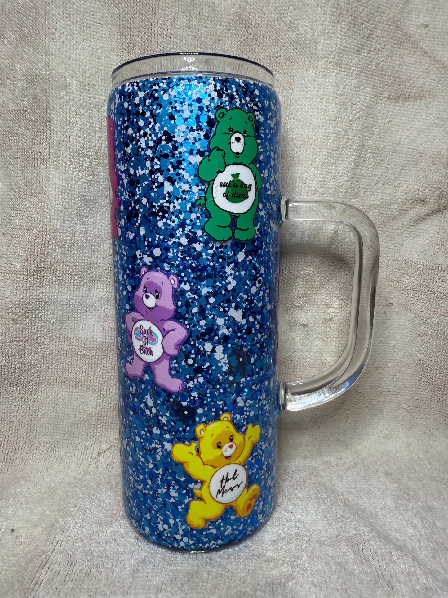 Swear Bears Glass Tumblers